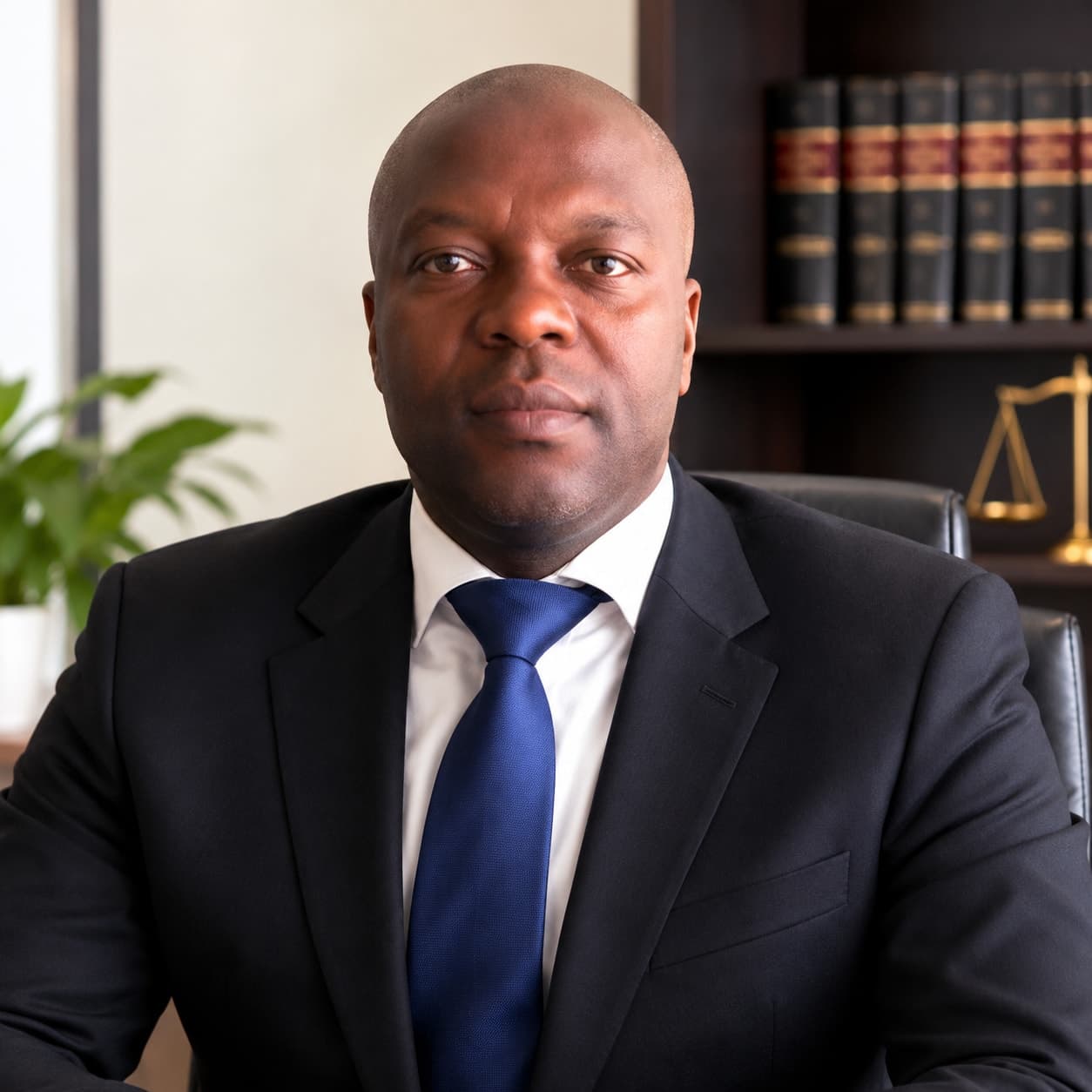Portrait of Barrister Jean-Aimé Kounga, Senior Associate at The Abeng Law Firm